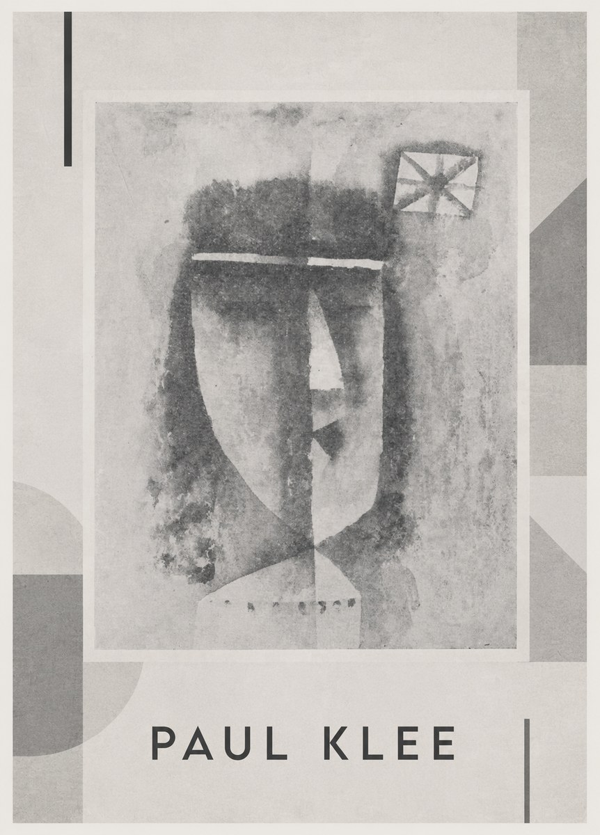 Paul Klee Head of a Man No4 - Plakat