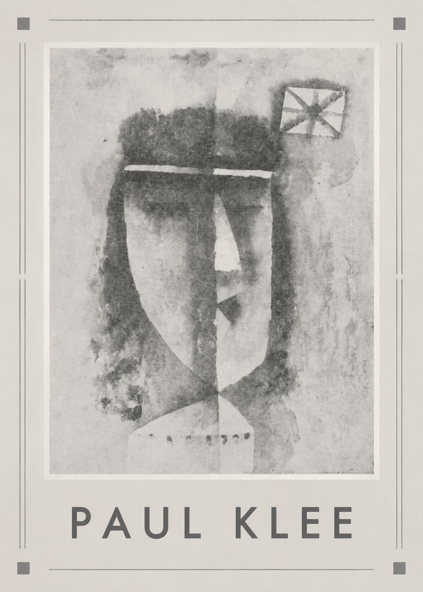 Paul Klee Head of a Man No6 - Plakat