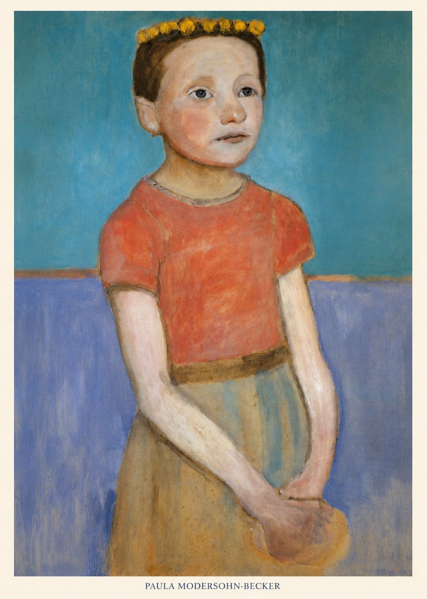 Paula Modersohn-Becker Girl with Crown No6 - Plakat