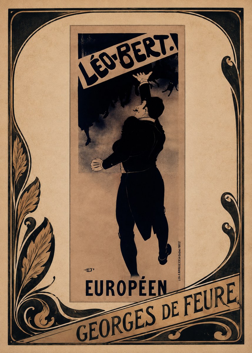 Georges de Feure Léo-bert. Européen No1 - Plakat