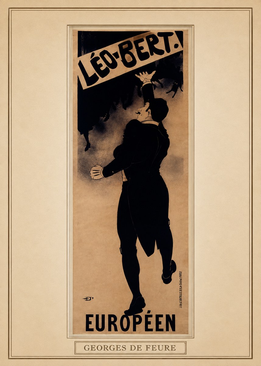 Georges de Feure Léo-bert. Européen No4 - Plakat