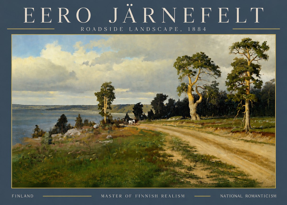 Eero Järnefelt Roadside Landscape, 1884 No4 - Plakat