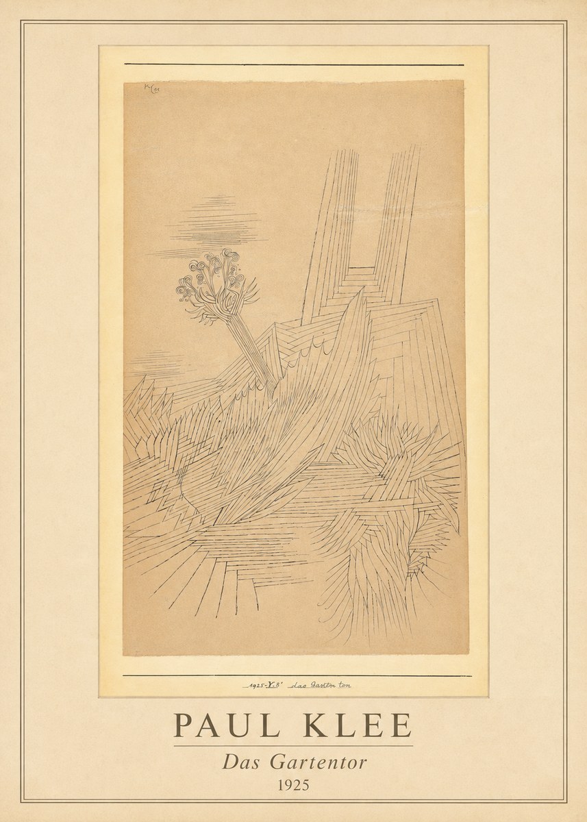 Paul Klee Das Gartentor II No1 - Plakat