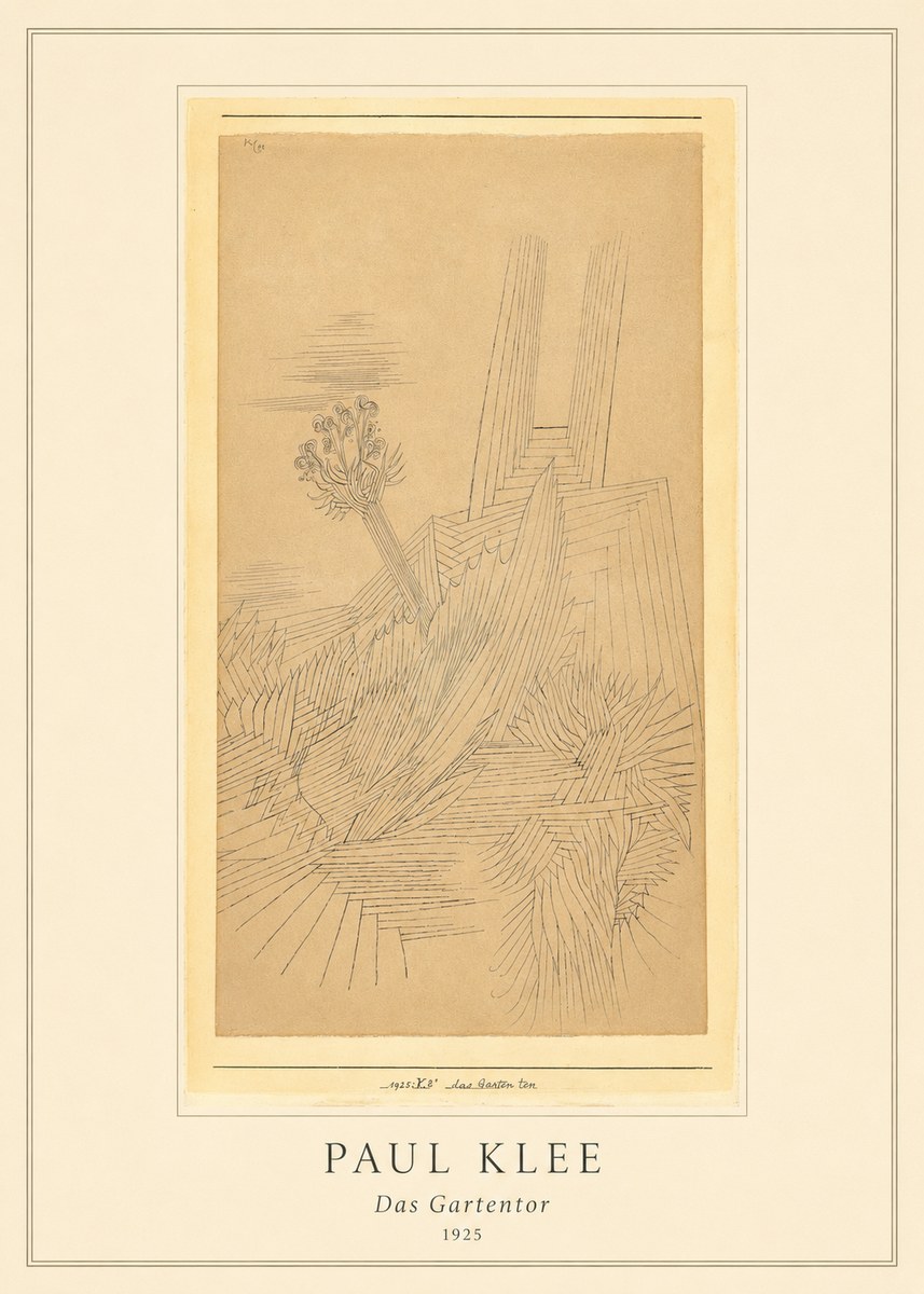 Paul Klee Das Gartentor II No5 - Plakat