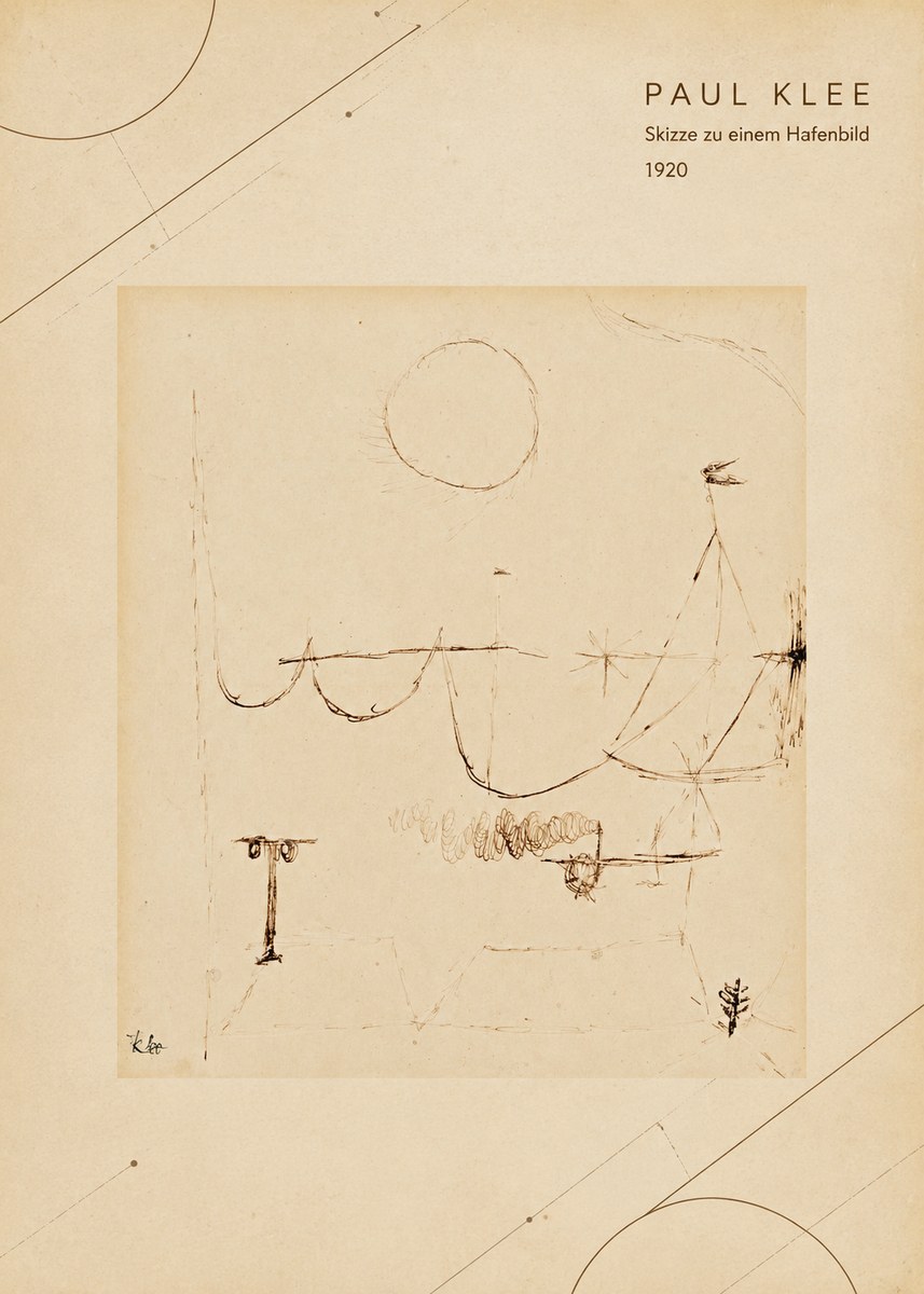 Paul Klee Skizze Zu Einem Hafenbild No4 - Plakat