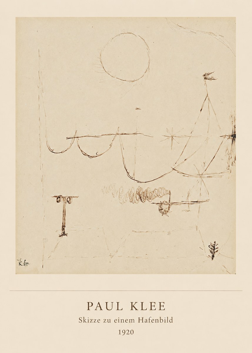 Paul Klee Skizze Zu Einem Hafenbild No5 - Plakat