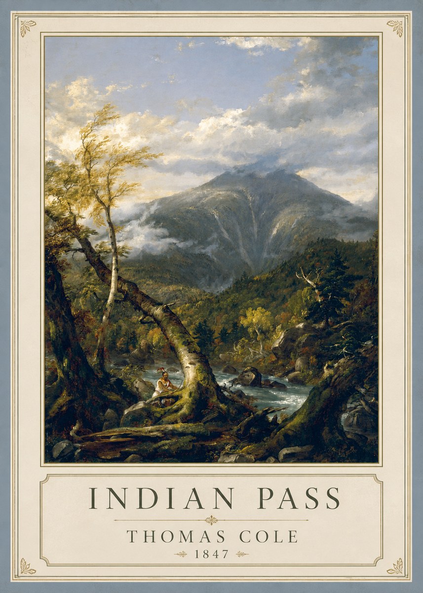 Thomas Cole Indian Pass II No1 - Plakat