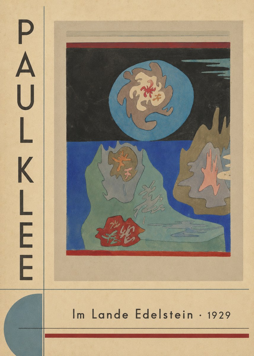 Paul Klee Im Lande Edelstein No5 - Plakat