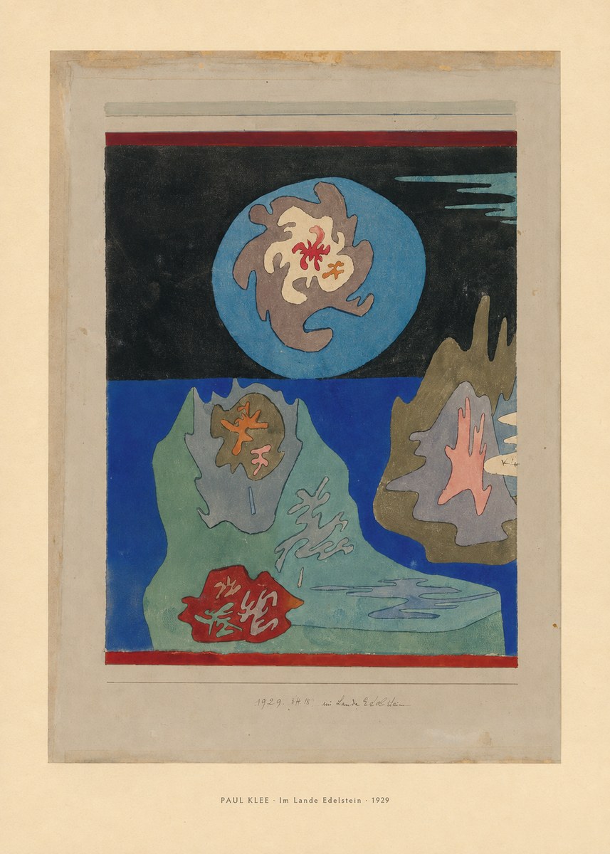 Paul Klee Im Lande Edelstein No6 - Plakat