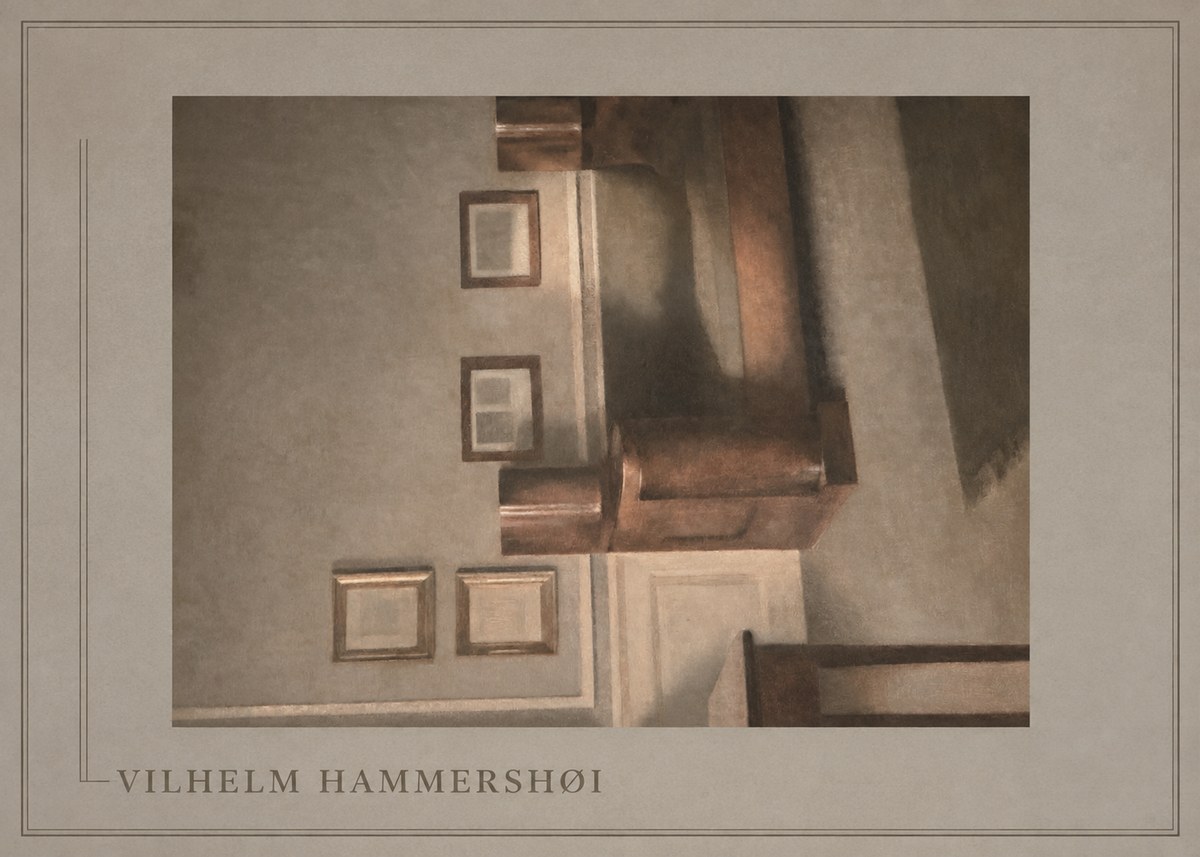 Vilhelm Hammershøi Interior II No1 - Plakat