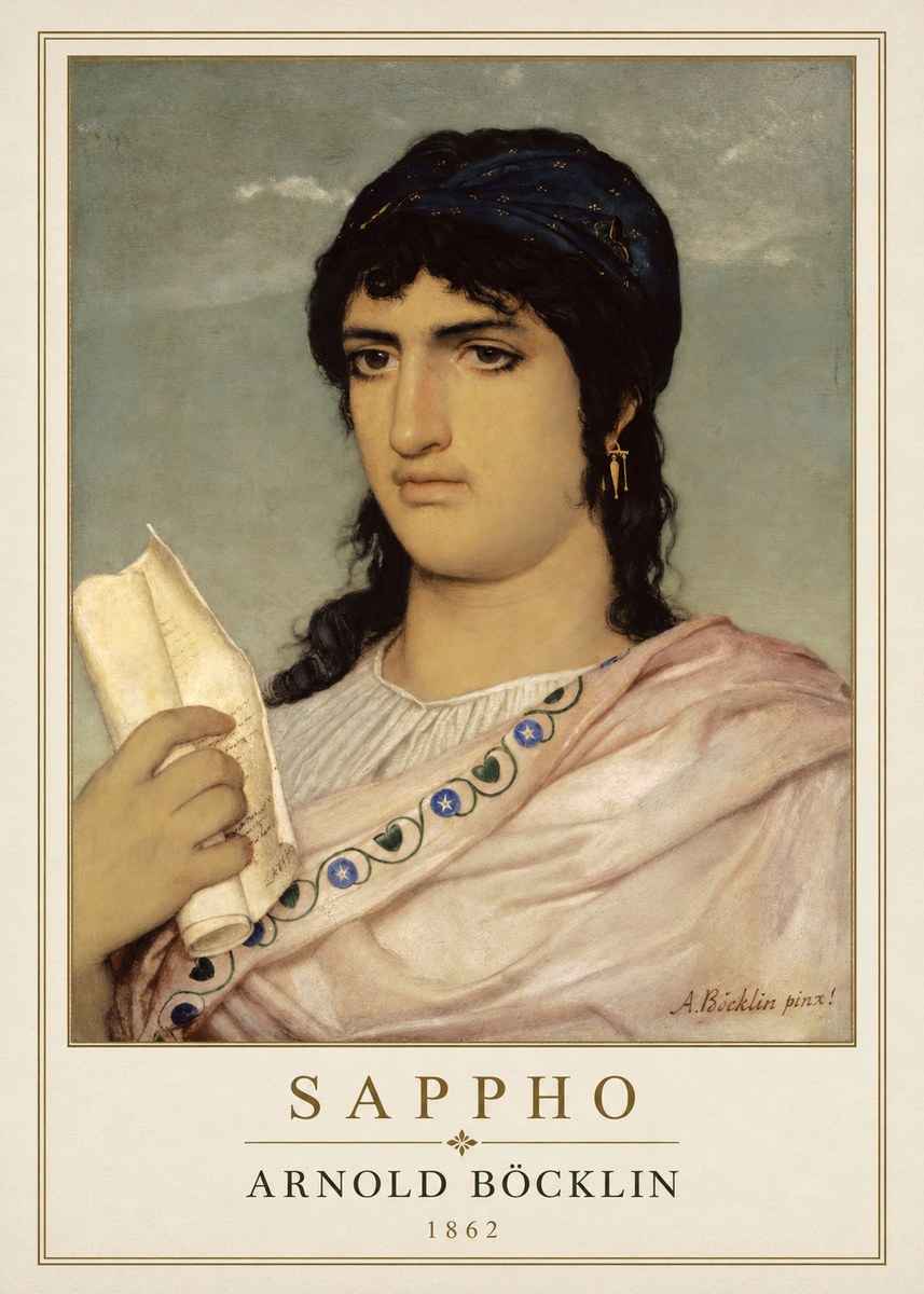 Arnold Böcklin Sappho No1 - Plakat