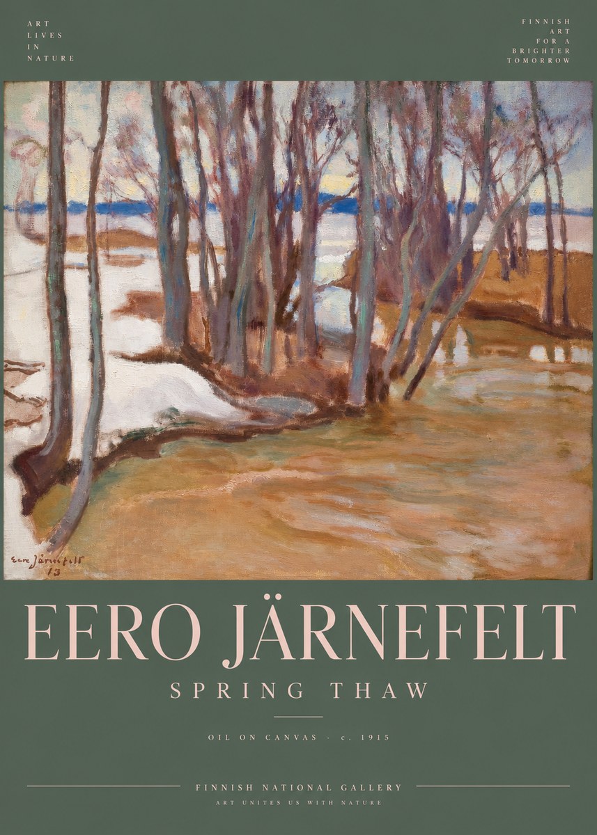 Eero Järnefelt Spring Thaw No6 - Plakat