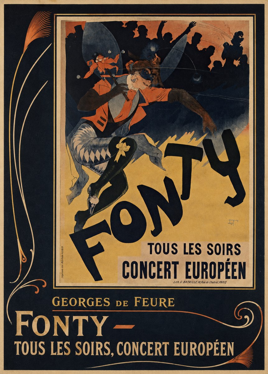 Georges de Feure Fonty III No6 - Plakat