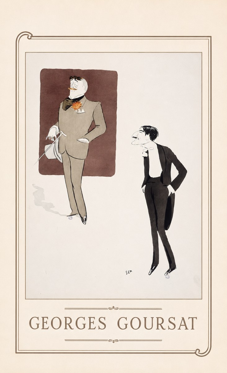 Georges Goursat High Society Caricature No1 - Plakat