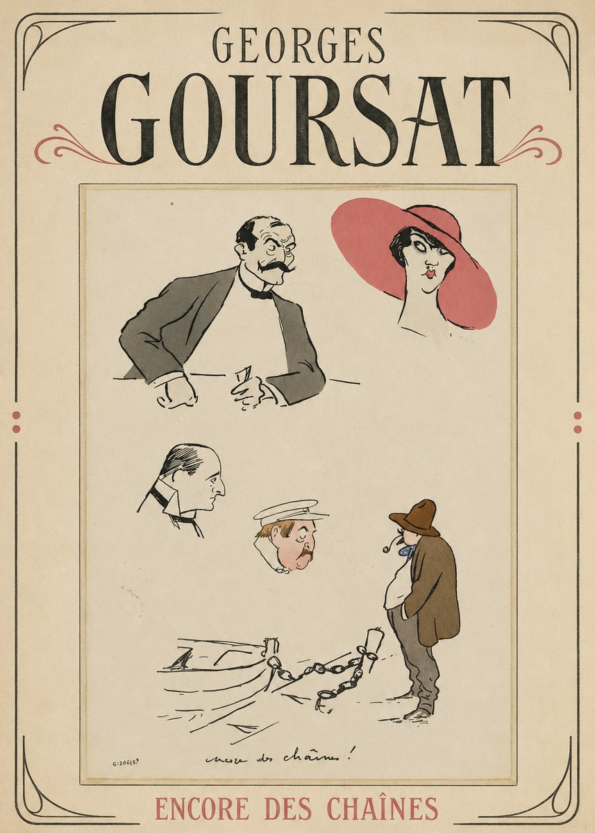 Georges Goursat Encore Des Chaînes! No1 - Plakat