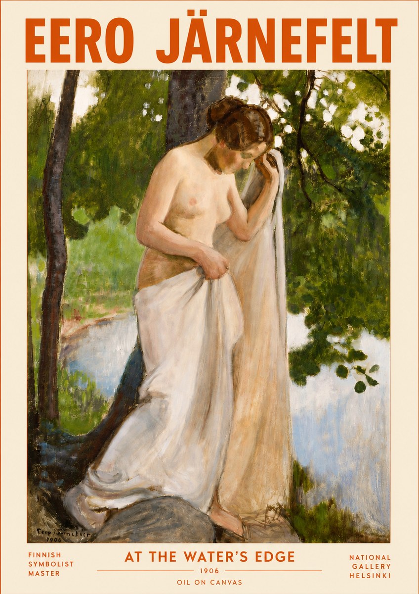 Eero Järnefelt At the Water's Edge No4 - Plakat