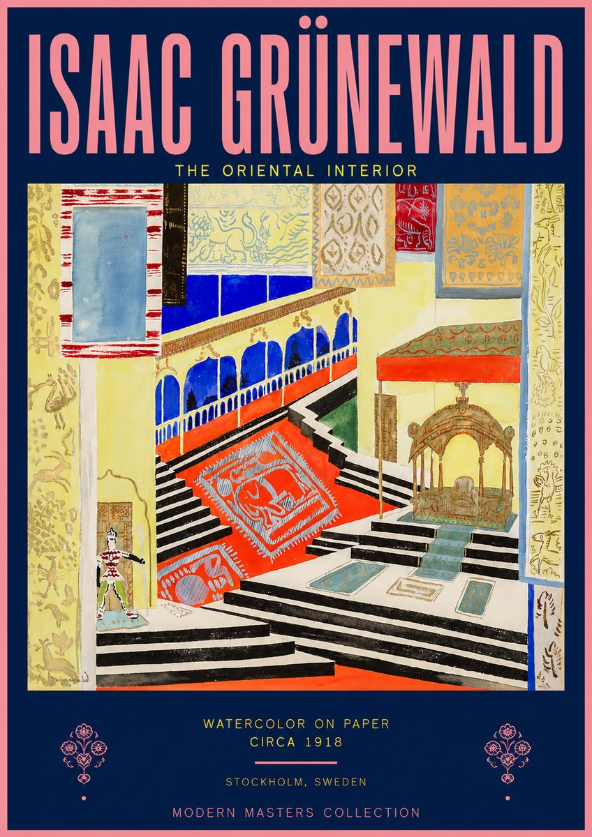 Isaac Grünewald The Oriental Interior No2 - Plakat