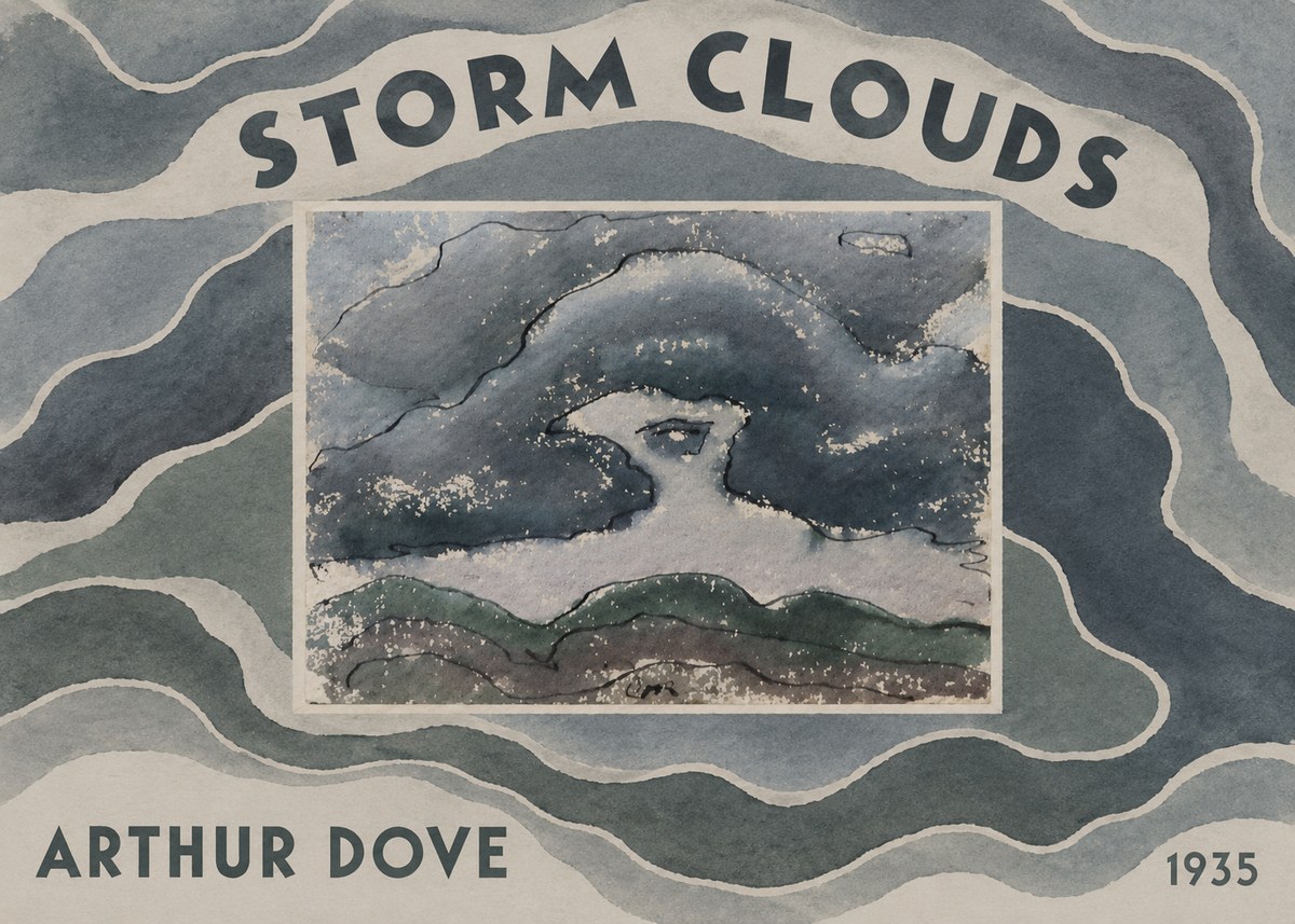 Arthur Dove Storm Clouds No5 - Plakat