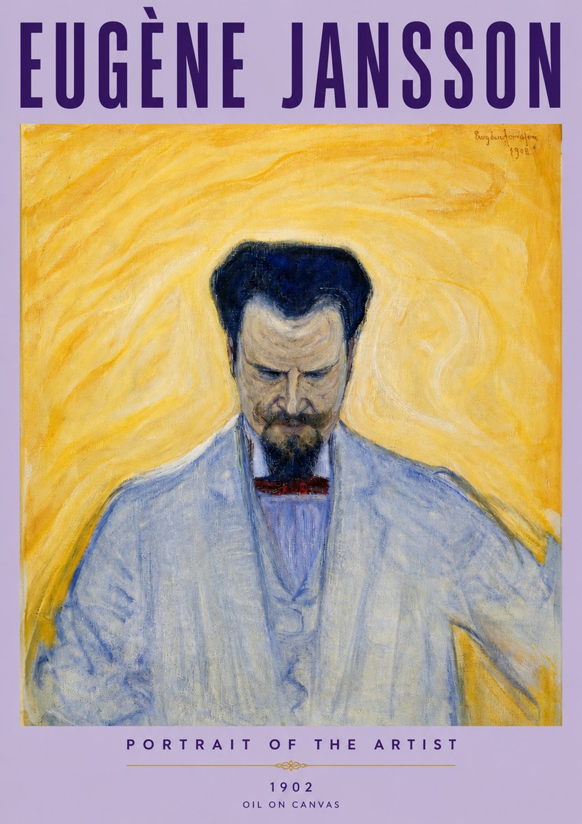 Eugène Jansson Portrait of the Artist II No4 - Plakat
