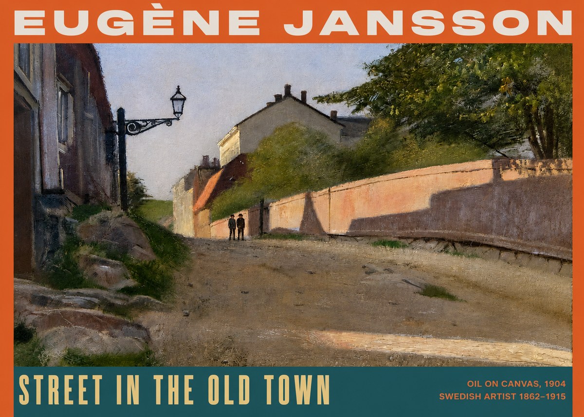Eugène Jansson Street in the Old Town No2 - Plakat
