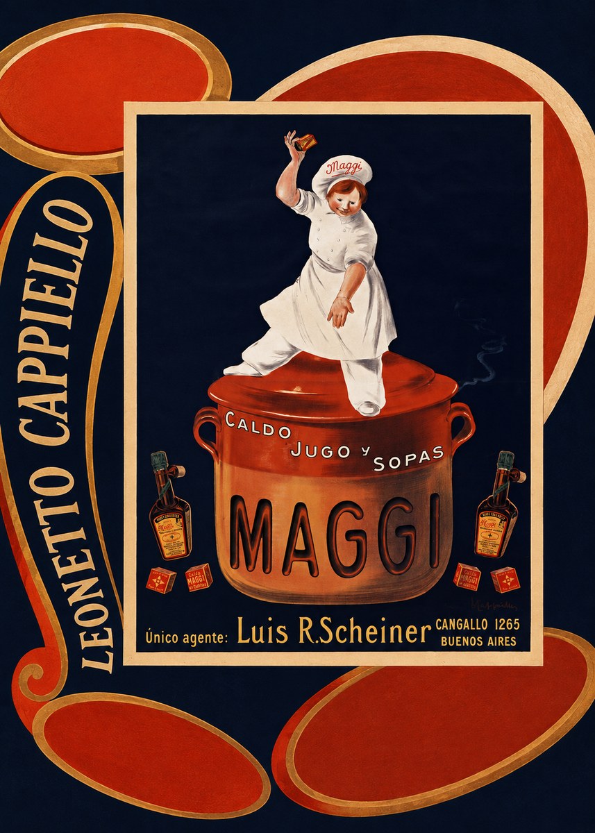 Leonetto Cappiello Maggi No4 - Plakat