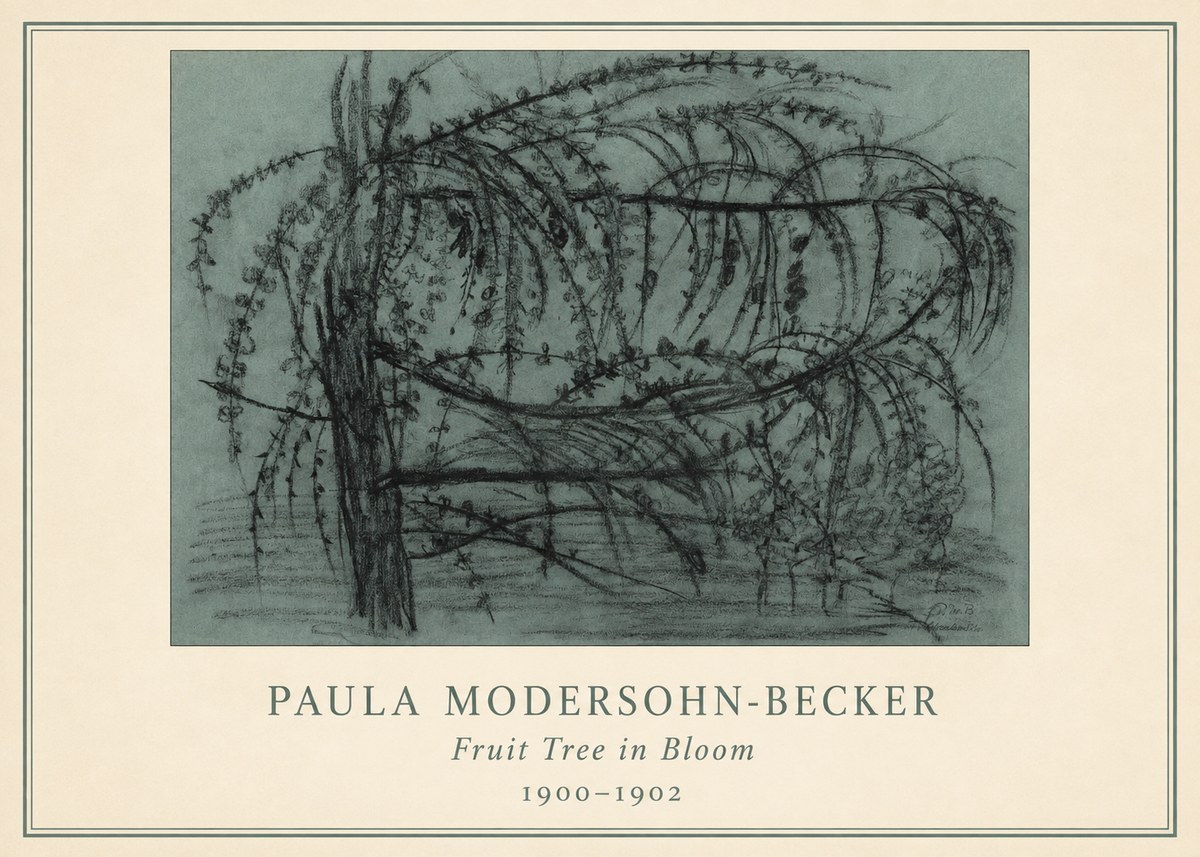 Paula Modersohn-Becker Fruit Tree in Bloom No3 - Plakat