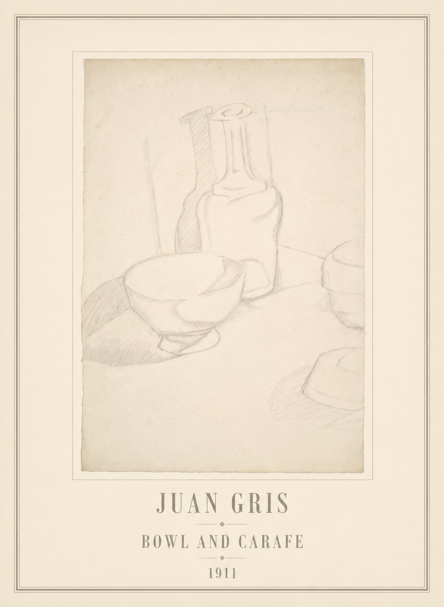 Juan Gris Bowl and Carafe No6 - Plakat