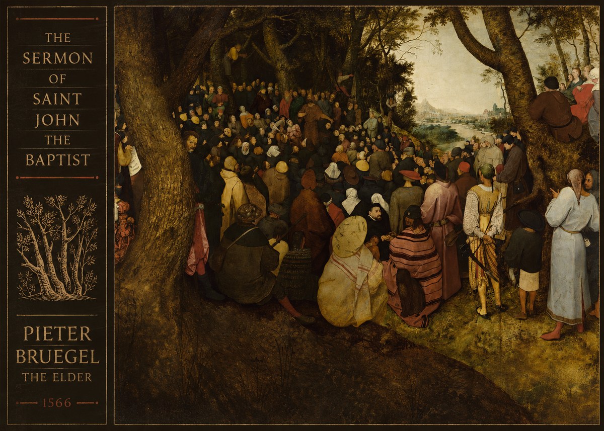 Pieter Bruegel The Sermon of Saint John the Baptist II No3 - Plakat