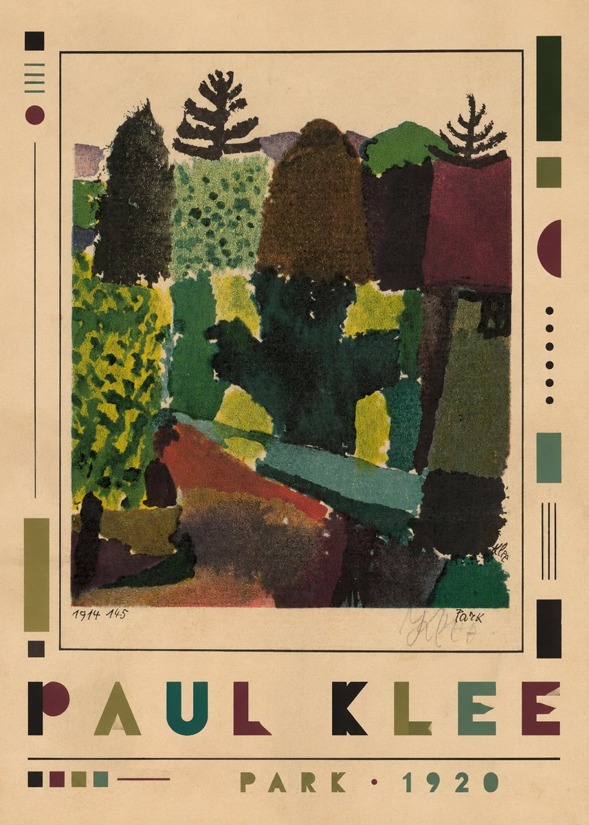 Paul Klee Park II No1 - Plakat