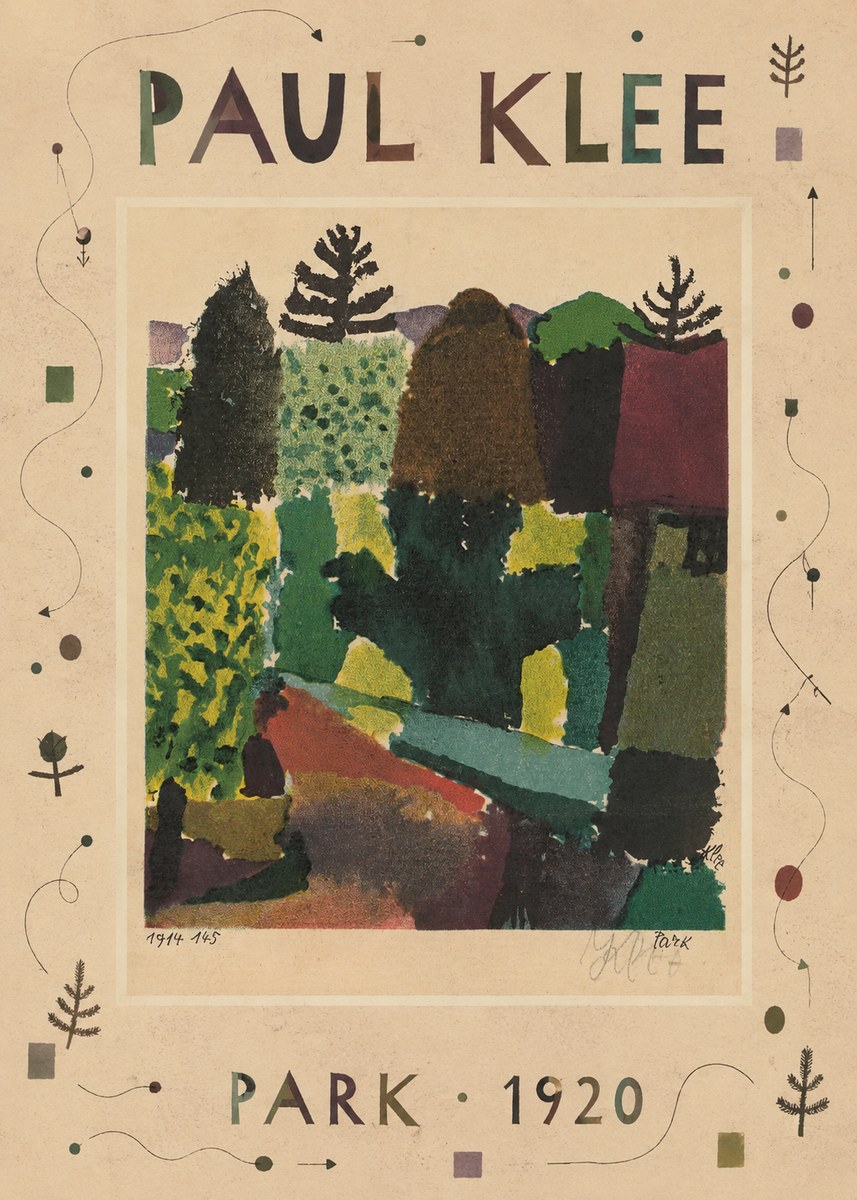 Paul Klee Park II No4 - Plakat