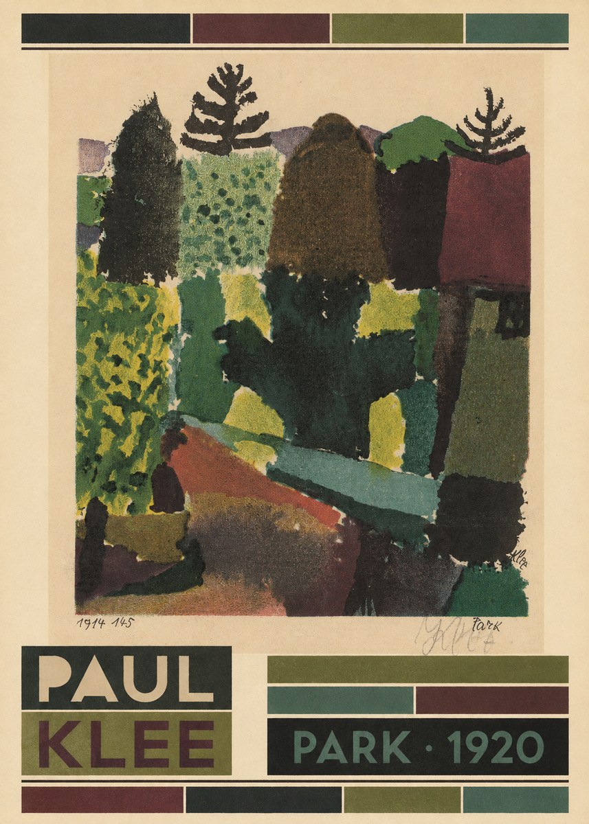 Paul Klee Park II No6 - Plakat
