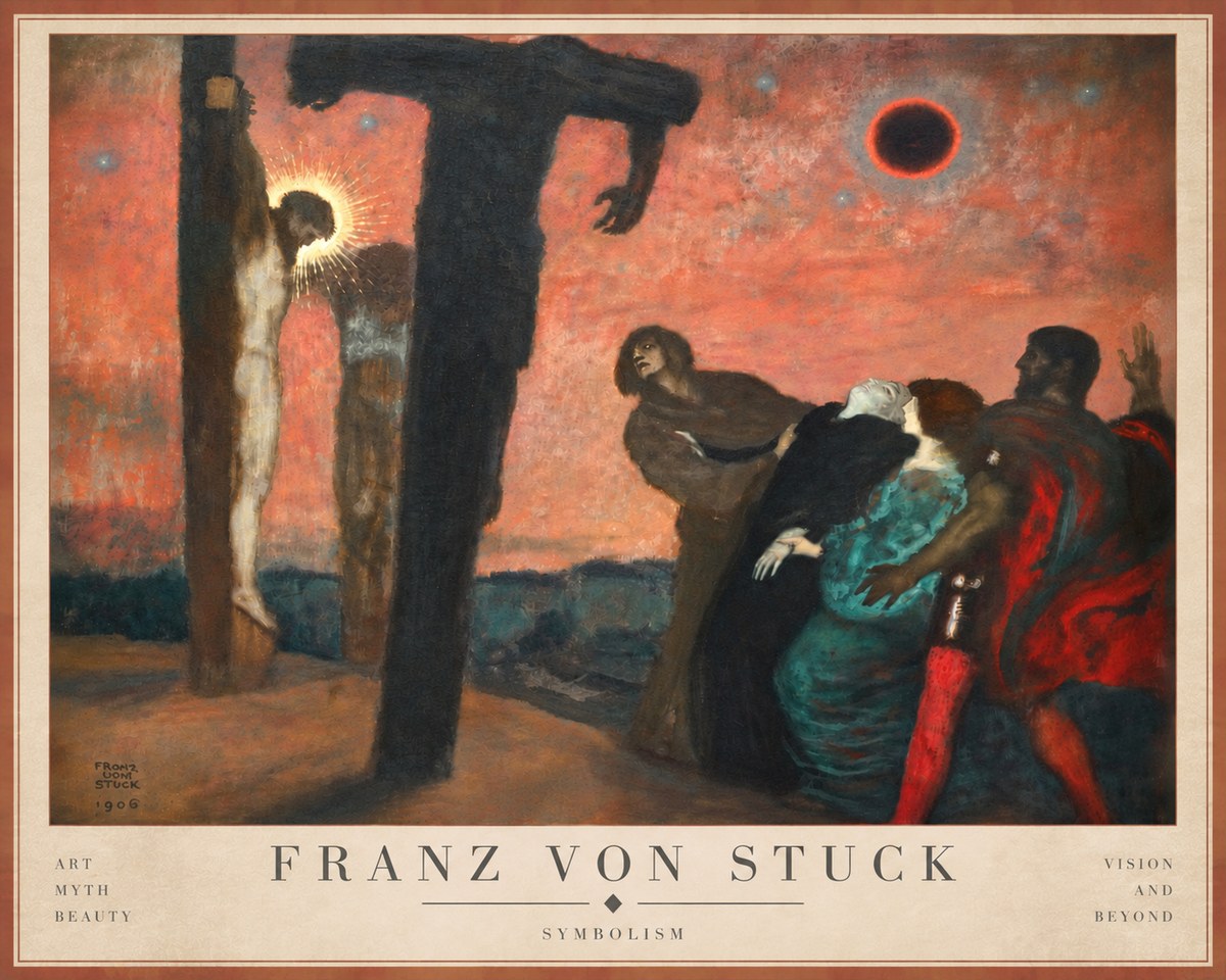 Franz von Stuck Crucifixion No4 - Plakat