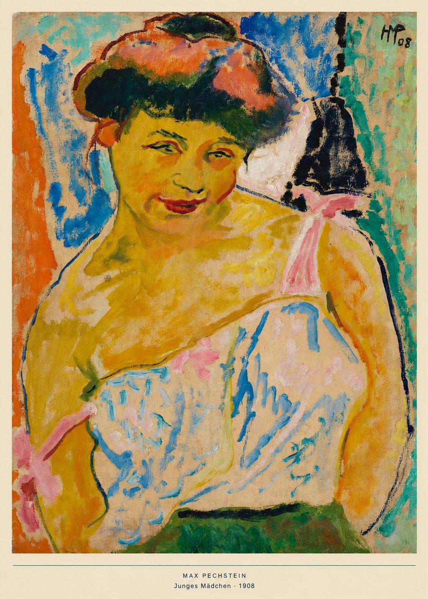 Max Pechstein Junges Mädchen No6 - Plakat